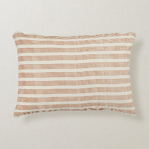 Coussins Décoratifs Crème en terre cuite Moderne minimaliste Stripe Bo