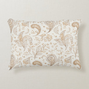 Coussins Décoratifs Crème Marron Bohème Bohémien