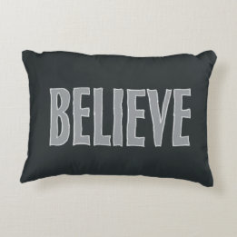 Coussins Décoratifs Croyance Citation Inspirante Noir Gris