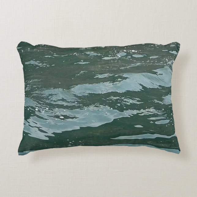 Coussins Décoratifs Customisable Azure Oceans Abstract Sea Water Coast (Devant)