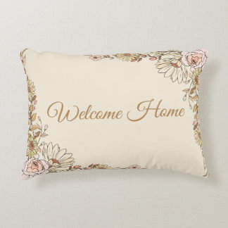 Coussins Décoratifs Customizable "Welcome Home" Botanical Pillow