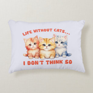 Coussins Décoratifs Cute Chatons Colorés - Vie Sans Chats?