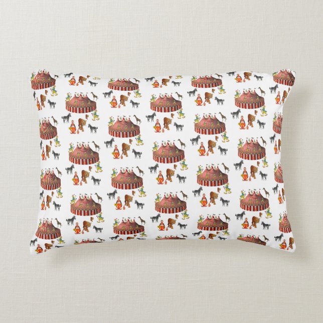 Coussins Décoratifs Cute Circus Decorative Throw Pillow (Devant)