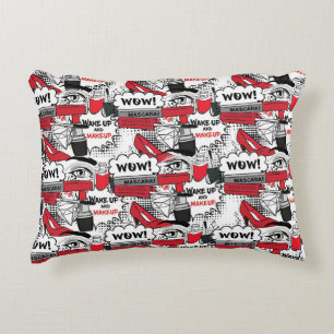 Coussins Décoratifs Cute Maquillage Girl - kawaii Beauté et Glam Mode