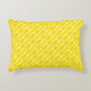 Coussins Décoratifs Cute Yellow Crayon Artsy Motif