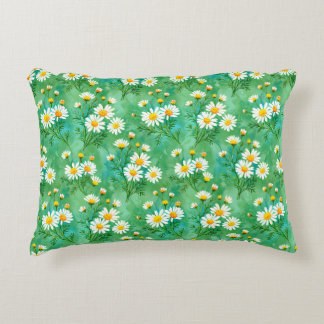 Coussins Décoratifs Daisy Whispers – Motif de prairie à l'aquarelle