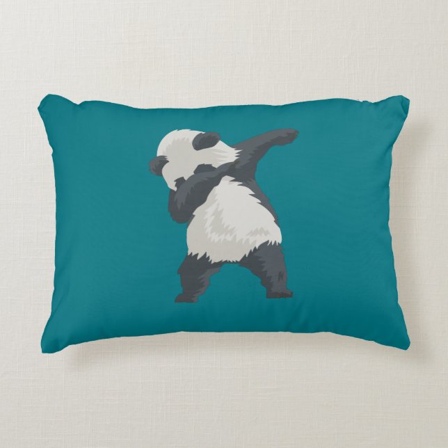 Coussins Décoratifs Danse de Dabber de panda de limande (Devant)
