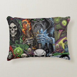 Coussins Décoratifs Dark Fantasy Horror Collage Throw Pillow | Sorcere