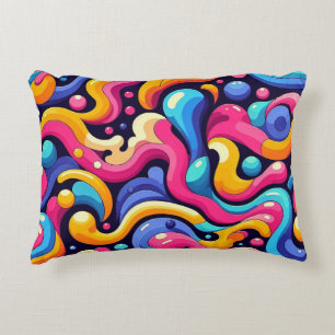 Coussins Décoratifs 🎨 Décor Éclat de Couleur Abstrait Espace de Vie M