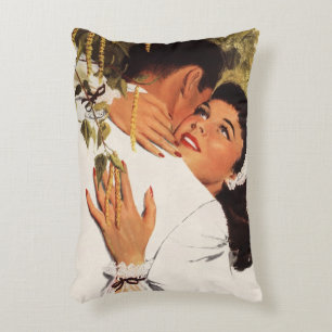 Coussins Décoratifs Demande en mariage vintage, amour et romance