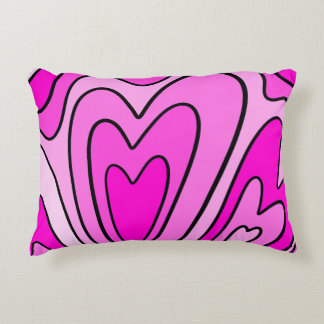 Coussins Décoratifs Design de coeur rose