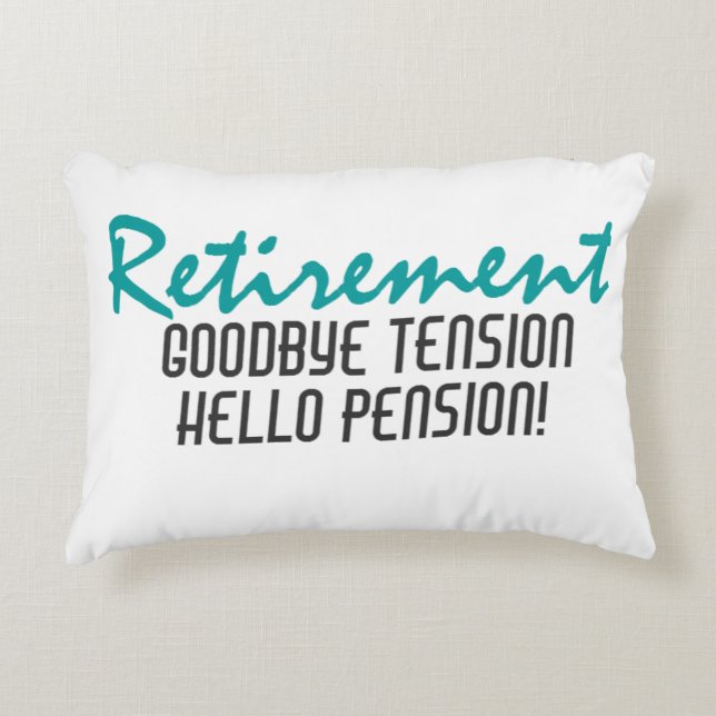 Coussins Décoratifs Devis de retraite amusant (Devant)