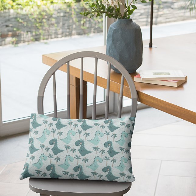 Coussins Décoratifs Dinosaur Simple Scandinave Enfant Design (Dinosaur Simple Scandinavian Child Design Accent Pillow)