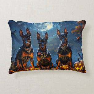 Coussins Décoratifs Doberman Halloween Éffrayant