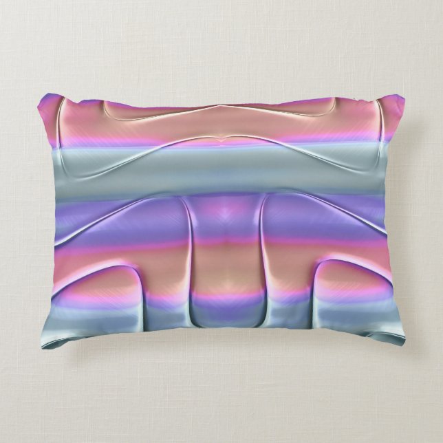 Coussins Décoratifs ~ DOUCE EN PASTEL ~ Design fractal ~ (Devant)