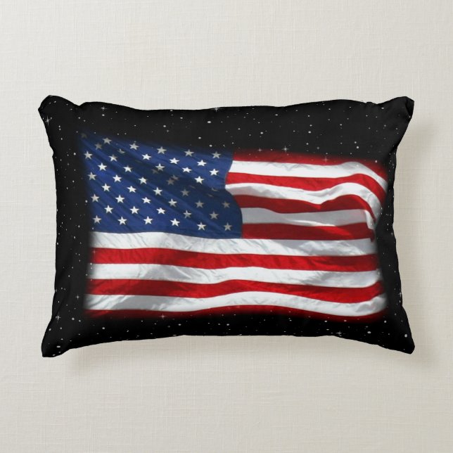 Coussins Décoratifs Drapeau américain patriotique États-Unis (Devant)
