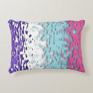 Coussins Décoratifs Drapeau de fierté multisexuel funky trippy ondulé
