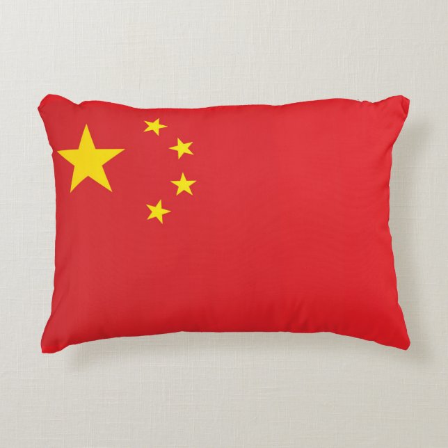 Coussins Décoratifs Drapeau de la Chine (Devant)