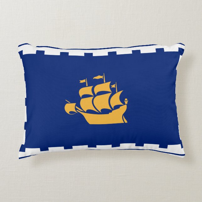 Coussins Décoratifs Drapeau de Québec (Devant)