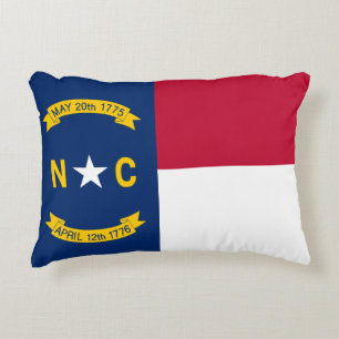 Coussins Décoratifs Drapeau d'état de la Caroline du Nord