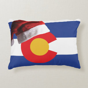 Coussins Décoratifs Drapeau du Colorado-et-Père Noël-Casquette