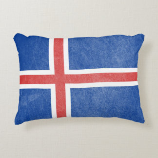 Coussins Décoratifs Drapeau Islande Grunge