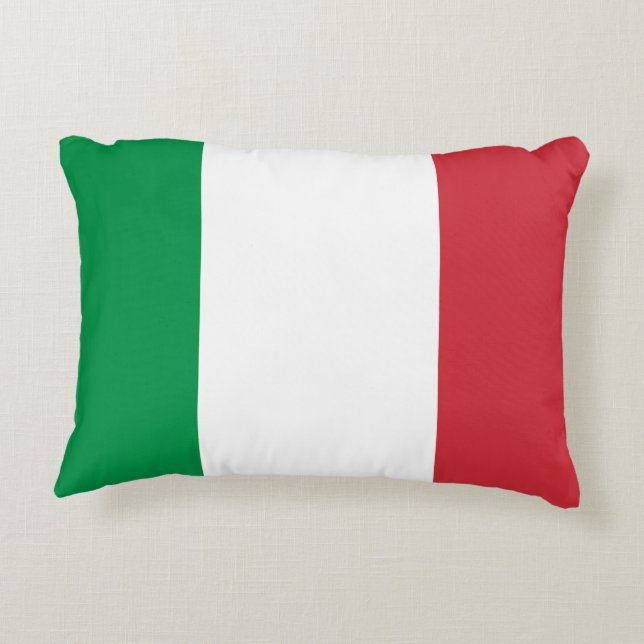 Coussins Décoratifs Drapeau national du monde de l'Italie (Dos)