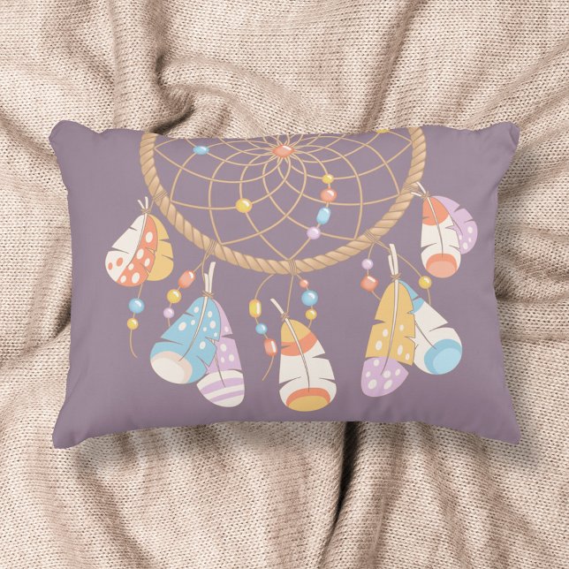 Coussins Décoratifs Dreamcatcher de Boho Tribal sur Purple (Créateur téléchargé)