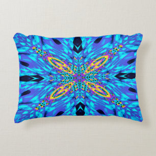 COUSSINS DÉCORATIFS EAU BLEUE