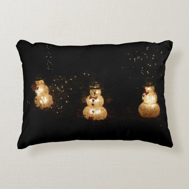 Coussins Décoratifs Écran Luminaire Snowman (Devant)