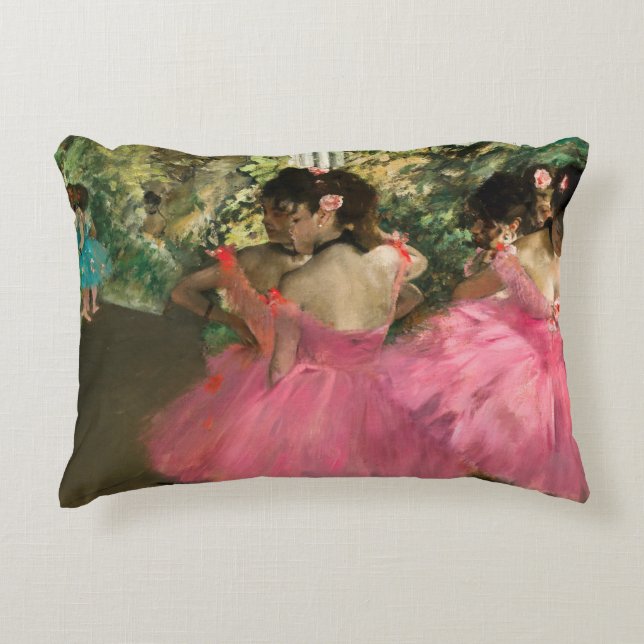 Coussins Décoratifs Edgar Degas - Danseurs en rose (Devant)