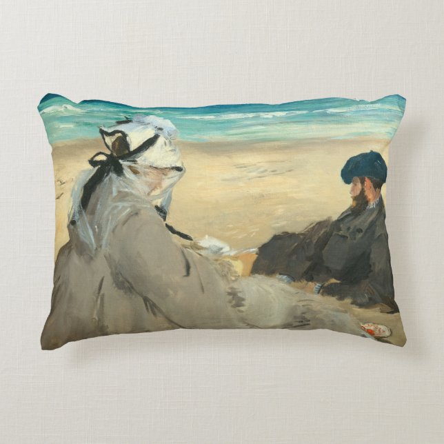 Coussins Décoratifs Edouard Manet - Sur la plage (Devant)
