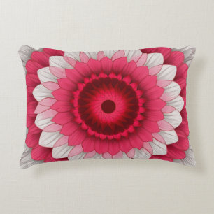 Coussins Décoratifs Élégant capot d'oreiller à jet floral - rouge, ros