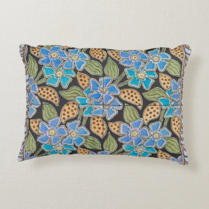 Coussins Décoratifs Élégant Fleur Bleu Périwinkle Floral Classic