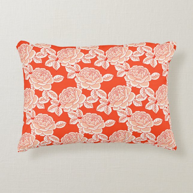 Coussins Décoratifs Elegant Floral Cushion with Vintage Charm (Devant)