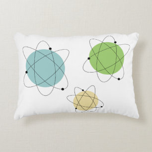 Coussins Décoratifs Éléments atomiques modernes du milieu du siècle