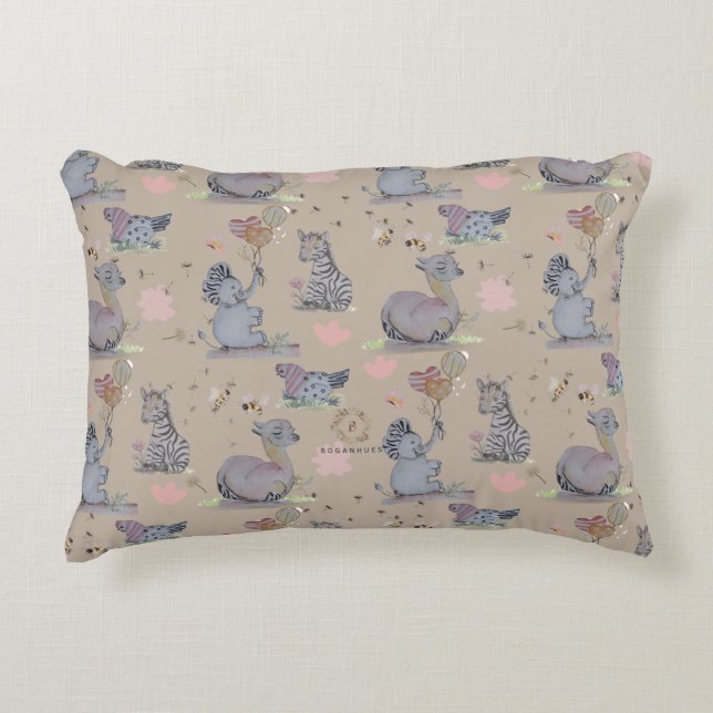 Coussins Décoratifs "Eleze Elephant & Polka Hen" Boganhues (Devant)