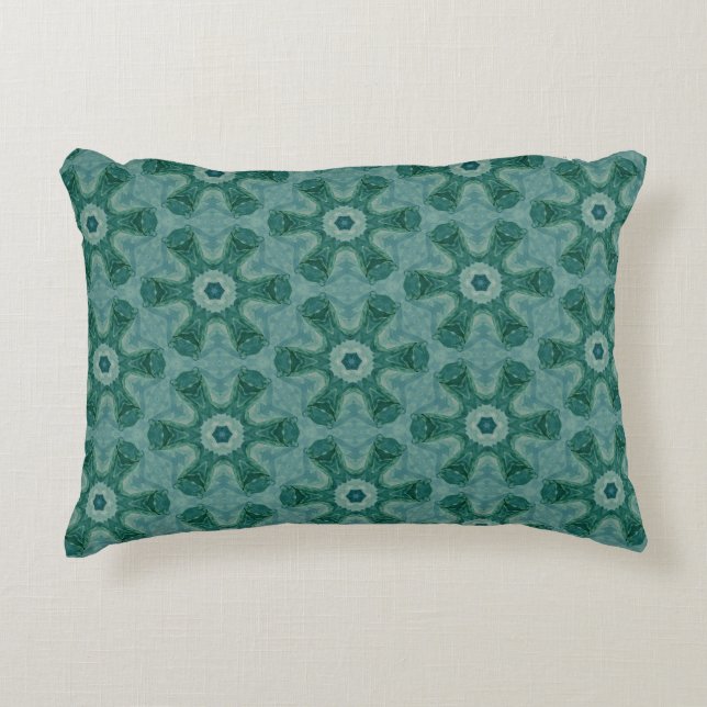 Coussins Décoratifs Emerald Starburst Kaleidoscope (Devant)