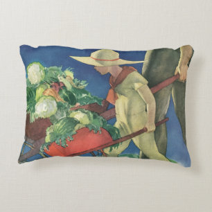 Coussins Décoratifs Enfant vintage, Jardin biologique; Jardin de la Vi
