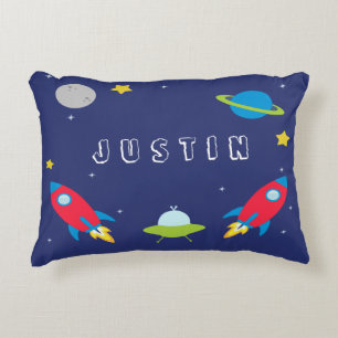 Coussins Décoratifs Enfants d'espace extra-atmosphérique/coussin de