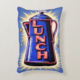 Coussins Décoratifs Enseigne au néon, Cafetière, Déjeuner, Style d'art