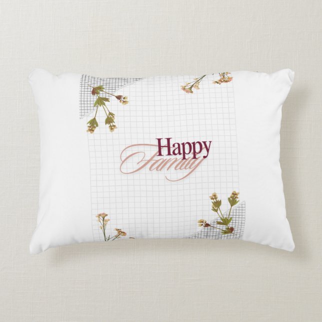 Coussins Décoratifs "Ensemble, nous brillons : Happy Family Design Cou (Devant)