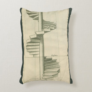 Coussins Décoratifs Escalier architectural vintage, escalier en colima