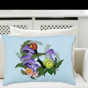 Coussins Décoratifs Escargots cubains champignons violets
