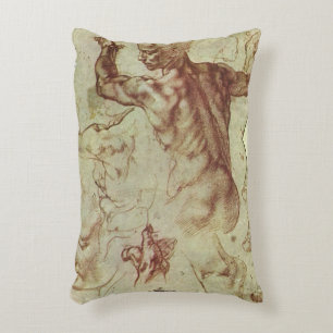 Coussins Décoratifs Étude de Michel-Ange pour une Sibylle libyenne