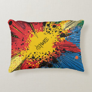 Coussins Décoratifs Explosion d'art pop de style comique (10)