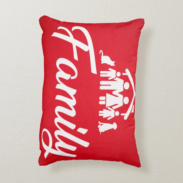 Coussins Décoratifs Family shirt (Shirt with family message) (Dos(Vertical))