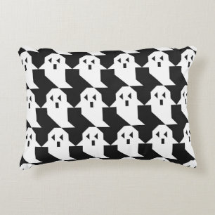 Coussins Décoratifs fantômes d'Halloween : motif géométrique transpare