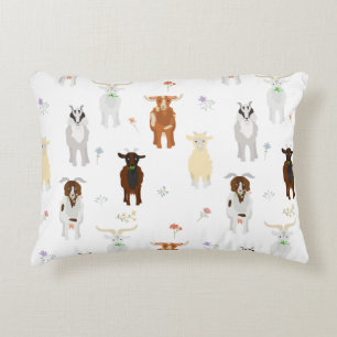 Coussins Décoratifs Ferme d'animaux mignons chèvres
