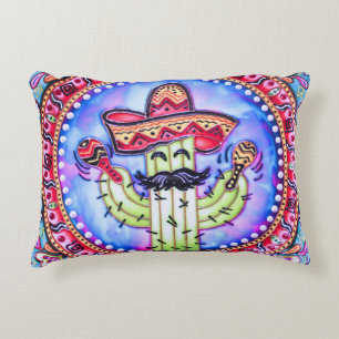 Coussins Décoratifs Fête mexicaine Cinco de Mayo Sombrero Casquette Bl